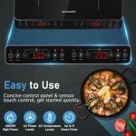 Portable Dual Induction Cooktop with Touch Control