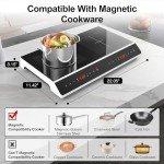 24-Inch Double Induction Cooktop with Touch Control