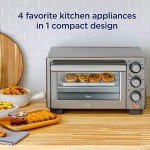 Oster Air Fryer Compact Countertop Oven - Stainless Steel