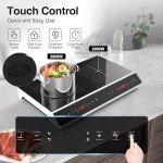 24-Inch Double Induction Cooktop with Touch Control