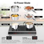24-Inch Double Induction Cooktop with Touch Control