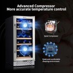 15” Dual Zone Wine Cooler for 28 Bottles