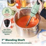 Bella Portable Immersion Blender with Whisk Attachment