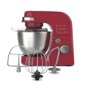 Hamilton Beach 4 Quart Electric Stand Mixer, Red