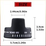 Black Thermostat Knob for Viking Ranges
