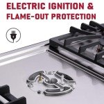30" 5 Burner Gas Cooktop with Thermocouple Protection