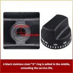 Black Thermostat Knob for Viking Ranges