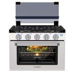 Camplux 17-Inch RV Gas Range with 3 Burners
