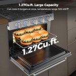 Camplux 17-Inch RV Gas Range with 3 Burners