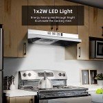 FIREGAS 30" Under Cabinet Range Hood with Fan