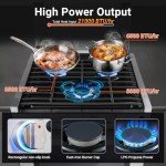 AMZCHEF 21" Propane Range Oven with 3 Burners