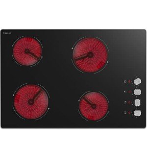 30 Inch Electric Ceramic Cooktop with 4 Burners