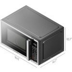 Chefman Digital Stainless Steel 0.9 Cu. Ft. Microwave