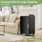 Zibbizo Compact Mini Fridge with Freezer, Black