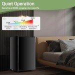 Zibbizo Compact Mini Fridge with Freezer, Black