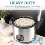 Aroma 60-Cup Commercial Rice Cooker, Stainless Steel