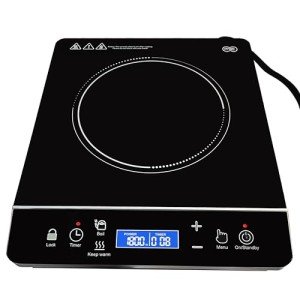 OMEO 1800W Portable Induction Cooktop with Touch Control