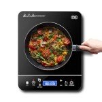 OMEO 1800W Portable Induction Cooktop with Touch Control