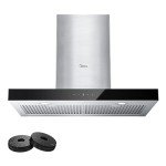 Midea 30" 450CFM Ductless Range Hood, Stainless Steel