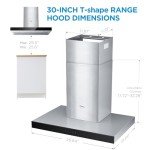 Midea 30" 450CFM Ductless Range Hood, Stainless Steel