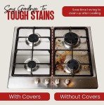 50 Pack Disposable Gas Stove Burner Liners