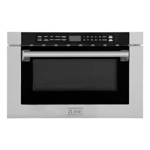 ZLINE 24" Stainless Steel Microwave Drawer with Handle