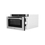 ZLINE 24" Stainless Steel Microwave Drawer with Handle