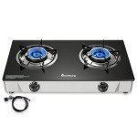 Portable 2 Burner Propane Stove for Camping