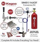 Kegco Chrome 1-Tap Kegerator Kit