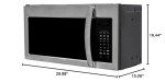Stainless Steel Over the Range Microwave Oven