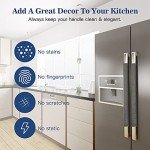 Nuovoware Refrigerator Door Handle Covers, 4 Pack