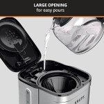 Krups 10-Cup Silver Drip Coffee Maker