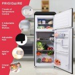 Frigidaire 2-Door Retro Apartment Refrigerator, Black