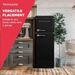 Frigidaire 2-Door Retro Apartment Refrigerator, Black