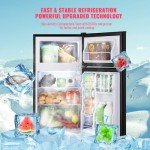 WANAI 3.5 Cu.Ft Mini Fridge with Freezer