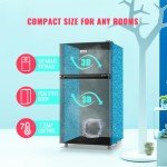 WANAI 3.5 Cu.Ft Mini Fridge with Freezer