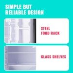 WANAI 3.5 Cu.Ft Mini Fridge with Freezer