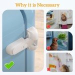 Safelon Childproof Refrigerator and Freezer Lock - 2 Pack
