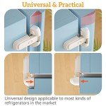 Safelon Childproof Refrigerator and Freezer Lock - 2 Pack
