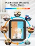 CROWNFUL 4L Portable Mini Fridge for Skincare