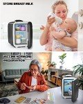 BEICHEN Black Mini Fridge for Small Spaces
