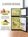 Retro 3.5 Cu.Ft Mini Fridge with Freezer