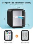 CROWNFUL 4L Portable Mini Fridge for Skincare