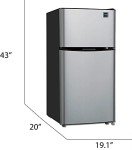RCA Compact Fridge with Freezer, 4.5 cu ft