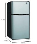 RCA Compact Fridge with Freezer, 4.5 cu ft