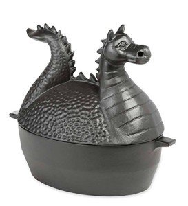 Dragon Wood Stove Steamer - Cast Iron, Matte Black