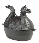Dragon Wood Stove Steamer - Cast Iron, Matte Black