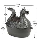 Dragon Wood Stove Steamer - Cast Iron, Matte Black