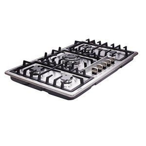 Deli-kit® 34" Dual Fuel 5-Burner Gas Cooktop