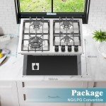 Noxton 24-Inch Gas Cooktop with 4 Burners